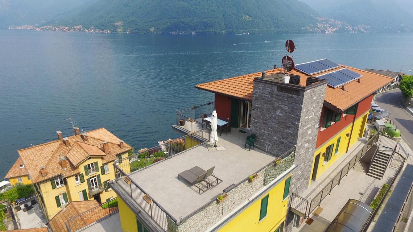 Luxury Penthouse With Big Terrace Appartement Argegno Buitenkant foto
